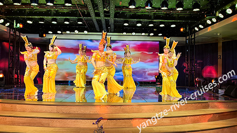 Birgit Enjoying Captain's Welcome Party on Victoria Sabrina in May 2025 Yangtze China Tour Review