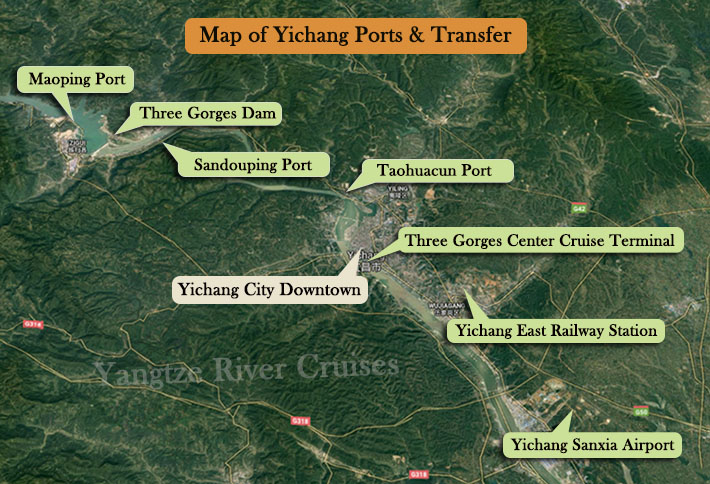 Yichang Port Map