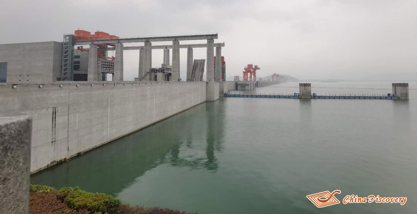 The View of Three Gorges Dam Project from the 185 Platform