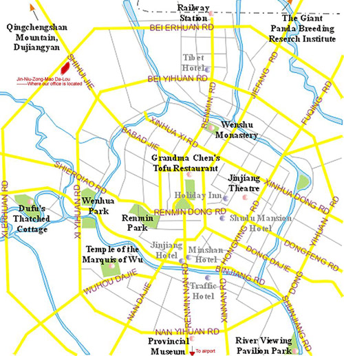 Chengdu Map, China Chengdu Map, Chengdu City Map