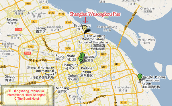 old shanghai port map