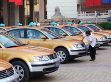 Taxis in Wuhan