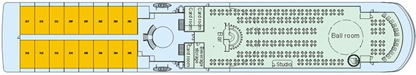 Recreation Deck of President No.6 Cruise