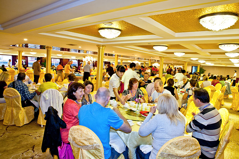 Dining on Yangtze Gold Cruises
