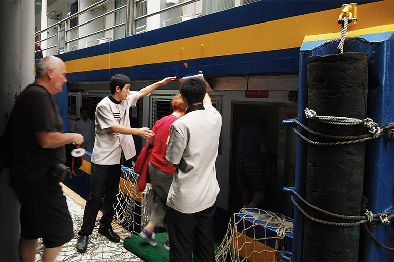 Boarding Service on a Yangtze Cruise