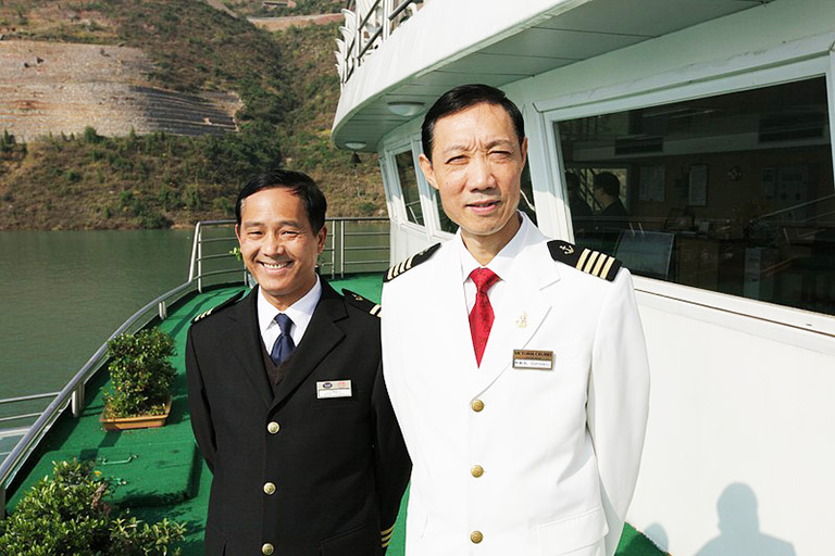 Captain on Yangtze Cruise