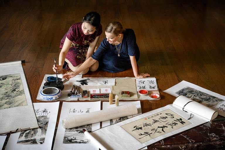 Calligraphy Class Onboard