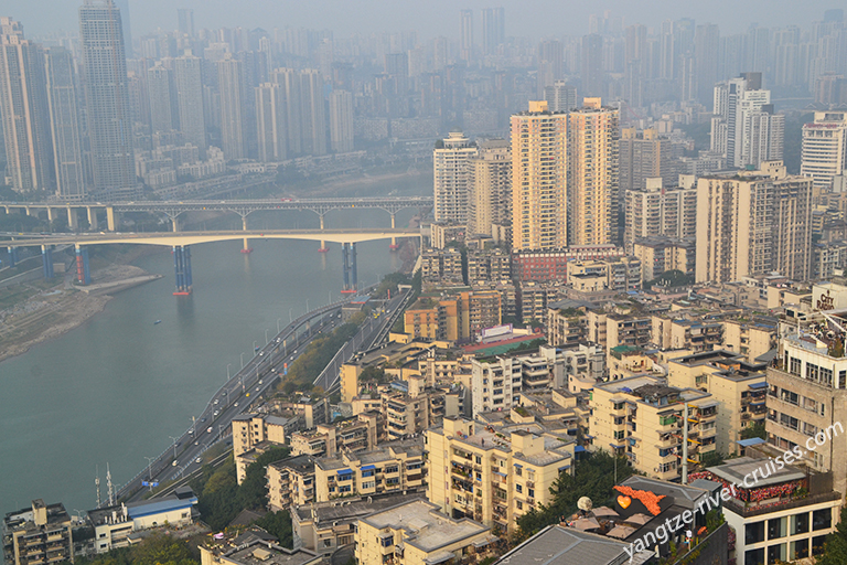 Viewing from Eling Park in Chongqing Winter