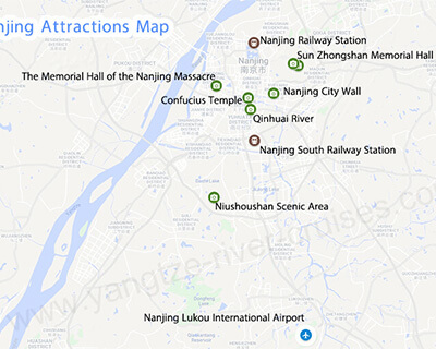 Nanjing Attractions Map