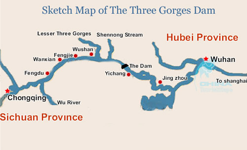 Wuhan Yangtze River Map