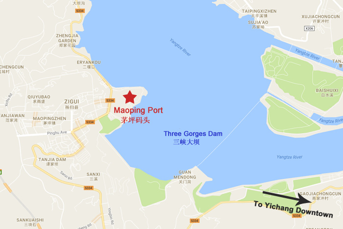 Yangtze River Map Yangtze Cruise Location Route Ports