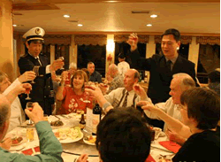 Captain's toast to every guest
