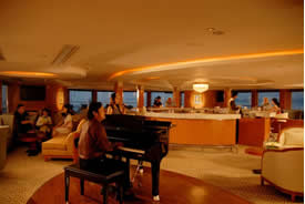 enjoy the music in the piano bar