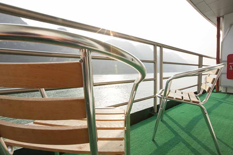 Private Balcony of each room onboard